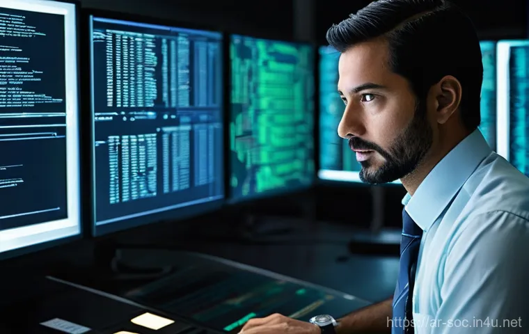 보안관제센터 퇴사 후 커리어 방향 - **Prompt:** "A diverse team of cloud security engineers collaborates intensely in a cutting-edge dat...
